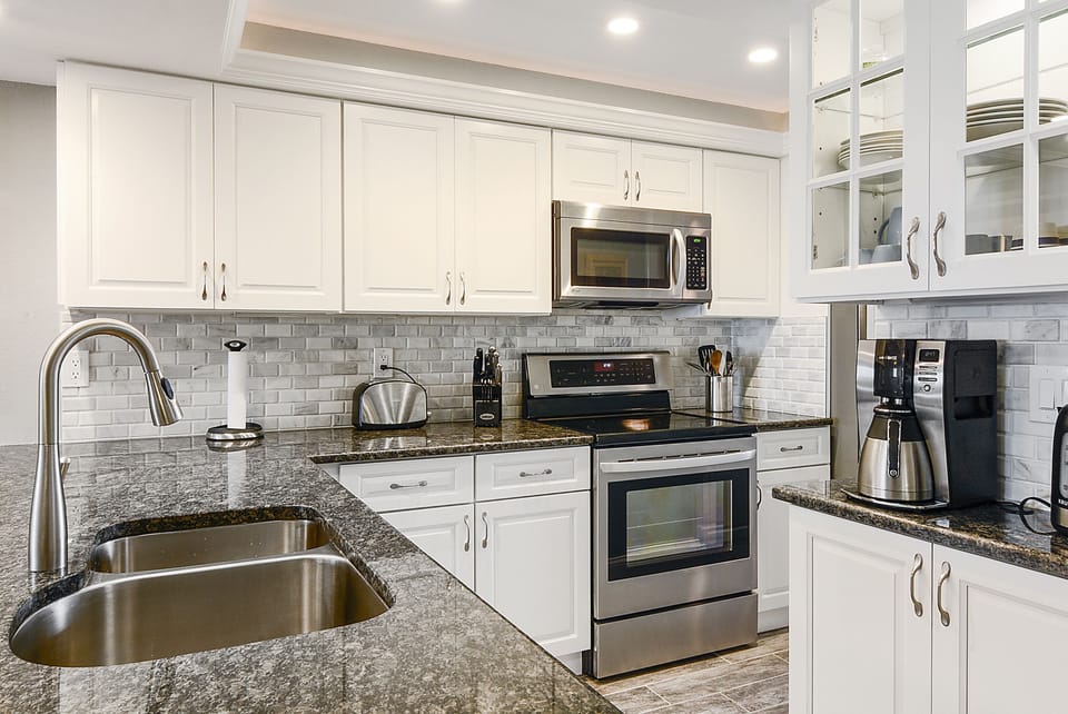Updated Kitchen with Stainless Steel Appliances
