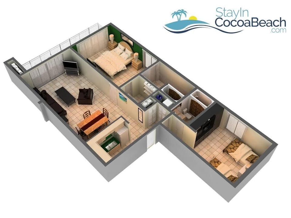 Condo floor plan.