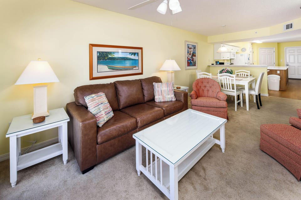 Living Room - Plenty of seating to relax and unwind after a day at the beach