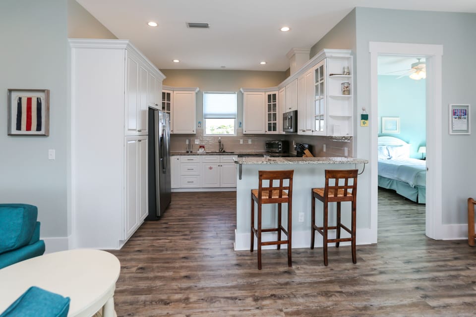 Kitchen with View of Bedroom1