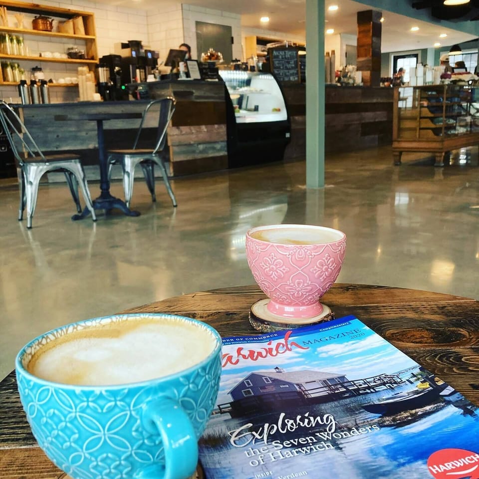 Cape Roots Cafe , Harwich Port  a Local favorite!  The year-round market offers pastries, baked goods, locally sourced seafood, meats, artisan cheeses, seasonal produce and homemade ice cream as well as pantry items and Snowy Owl coffee beans and deli sandwiches.