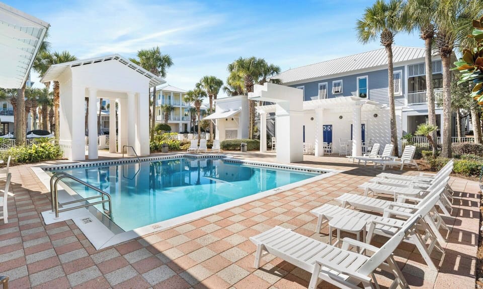 Dive into paradise with a pool day! Frangista Pool is right across the street from Aquaholic! Dressing/restrooms, water feature & plenty of loungers.  Heated seasonally.