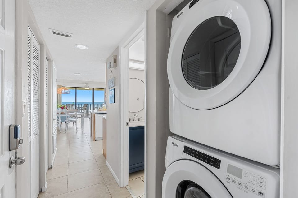 In unit washer and dryer
