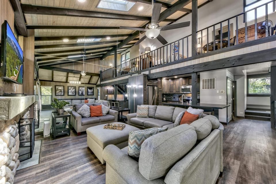 Room for everyone in the family between the mid-level dining and living areas