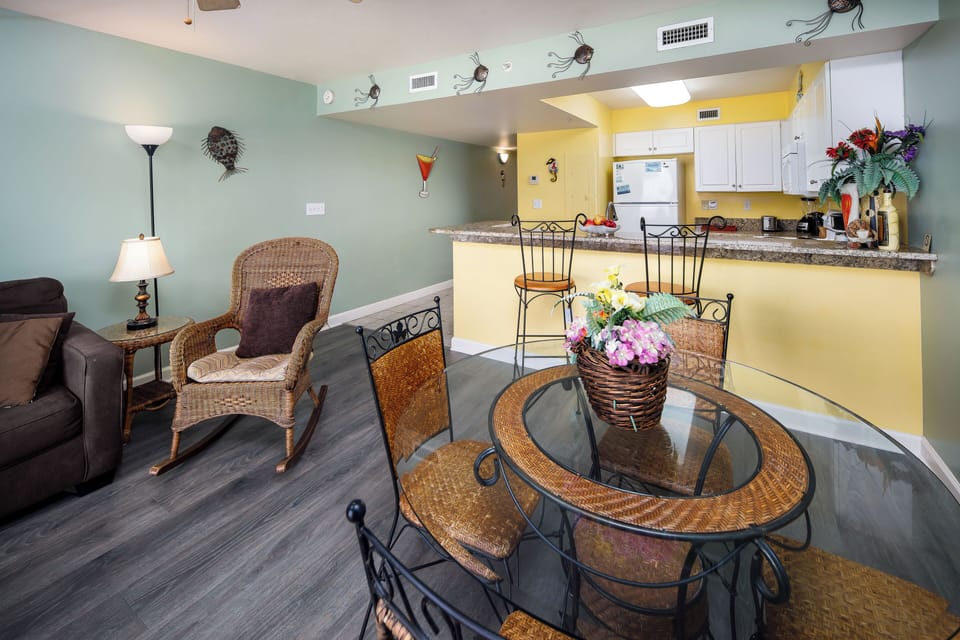 Dining area - The colors of these rooms are soft to set the tone of good vibes!