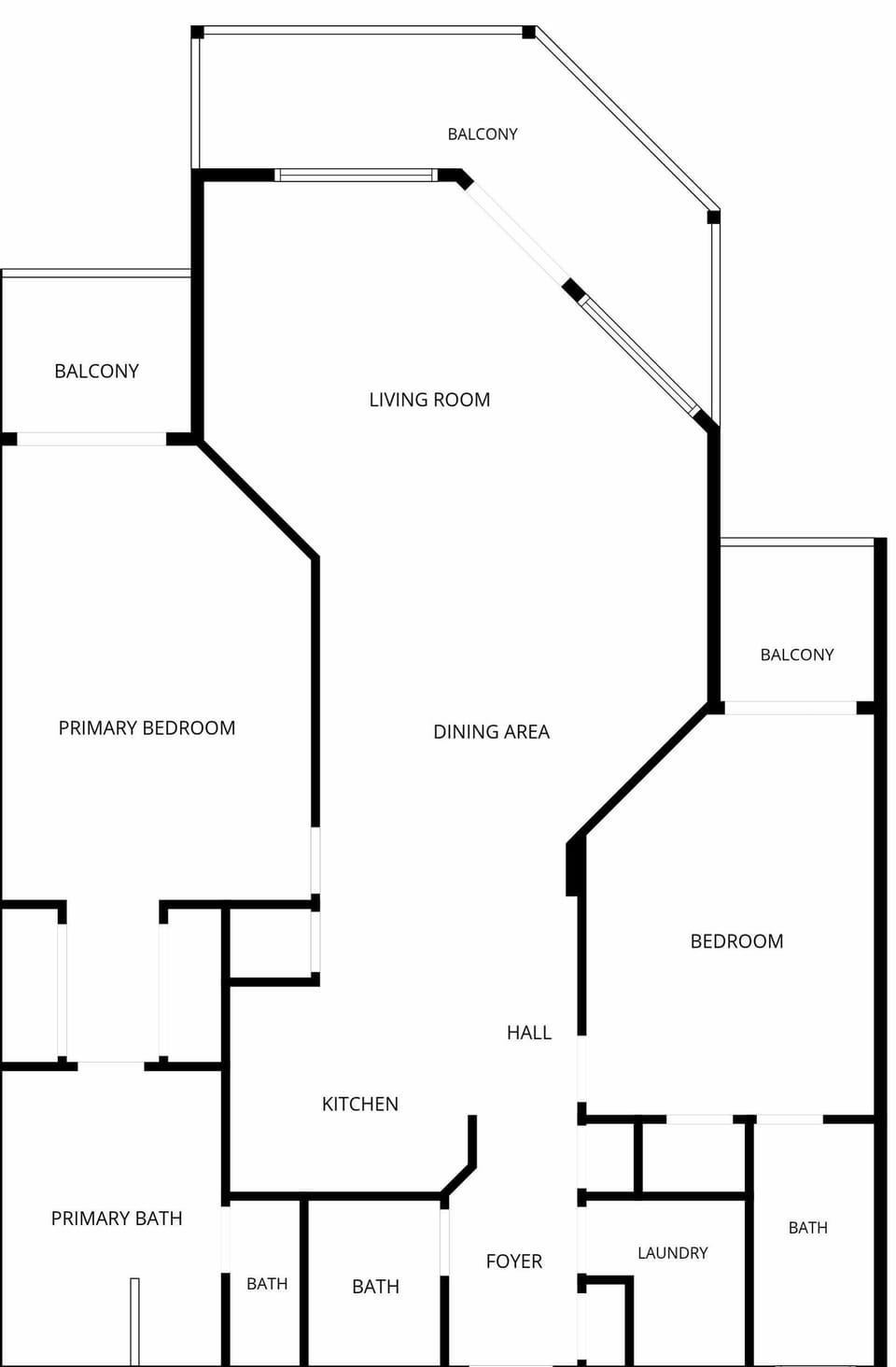 Detailed floor plan showing the layout of this vacation rental