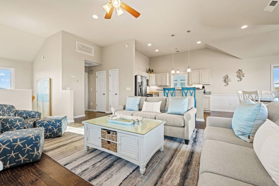 Living Room on Third Level with Ocean Views