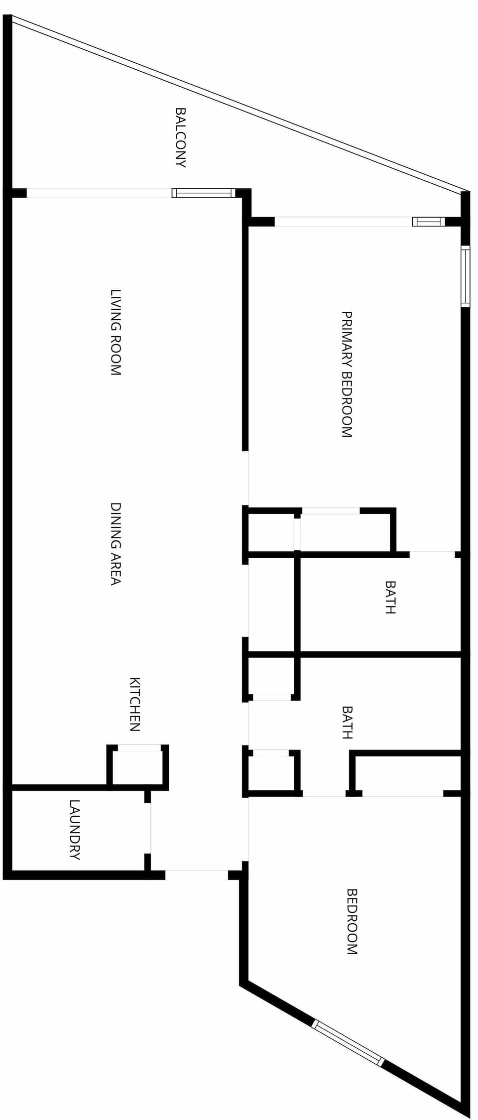 Floor plan showing the layout of this vacation rental