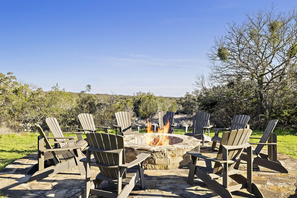 Enjoy company around the fire pit