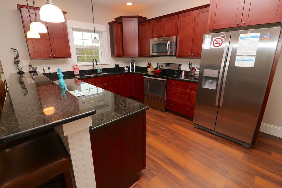 Kitchen Area Located on the Second Level