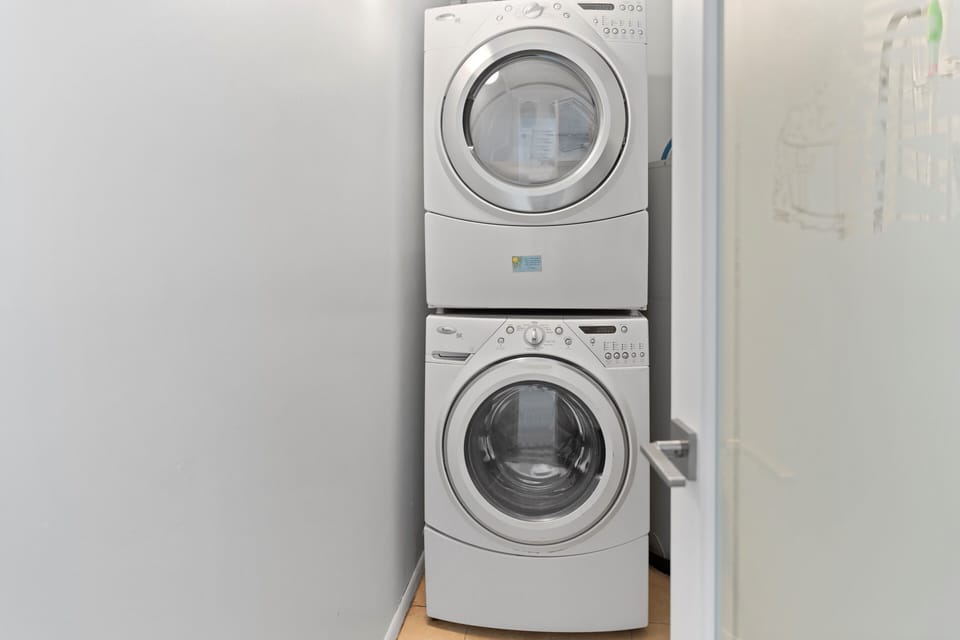 In-suite washer and dryer available for your convenience