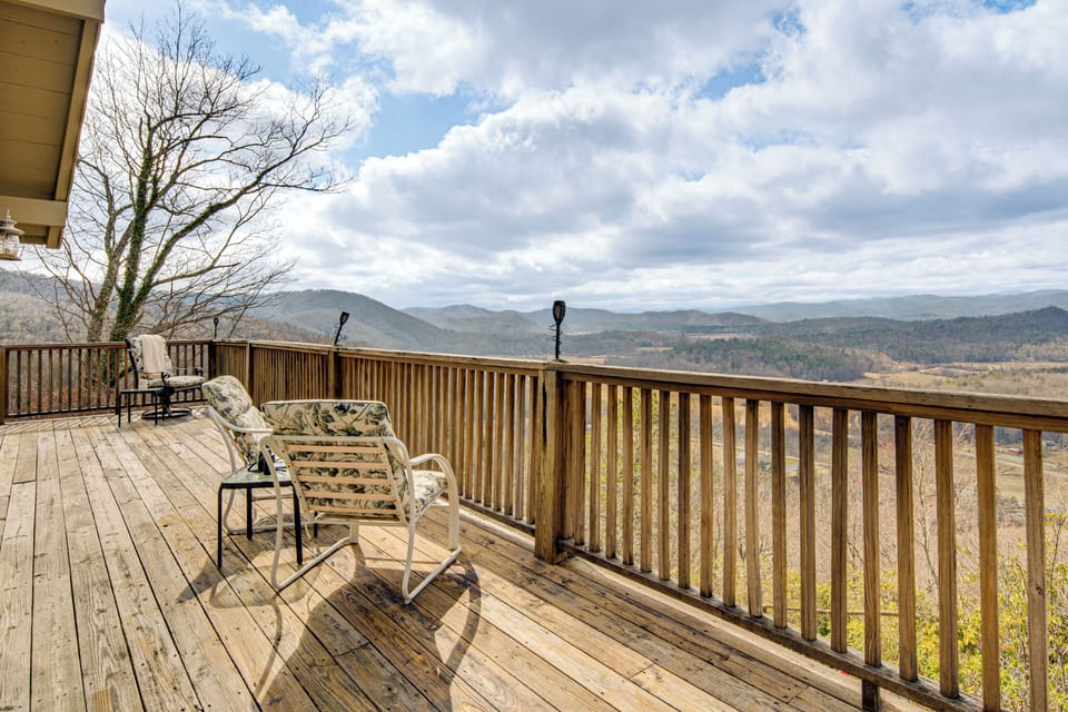Sweeping Mountain Views from Deck