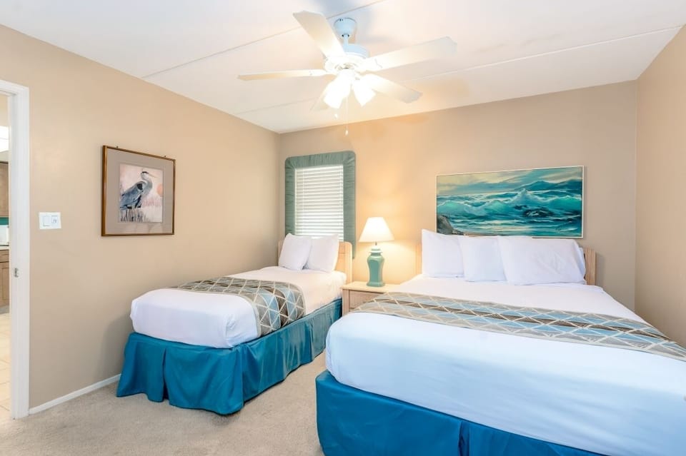 Get comfy in our guest room - unpack, catch up on a show, or just rest after a day on the sand.