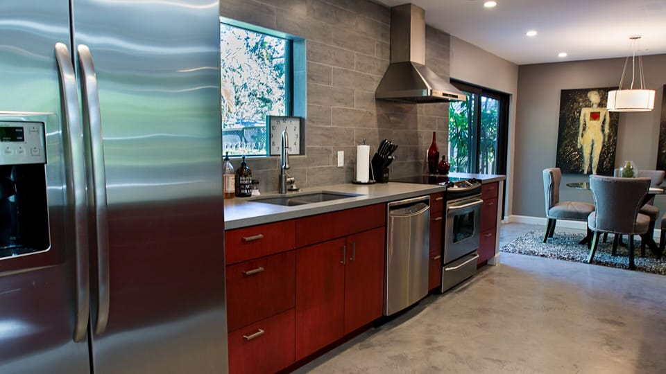 Open concept kitchen