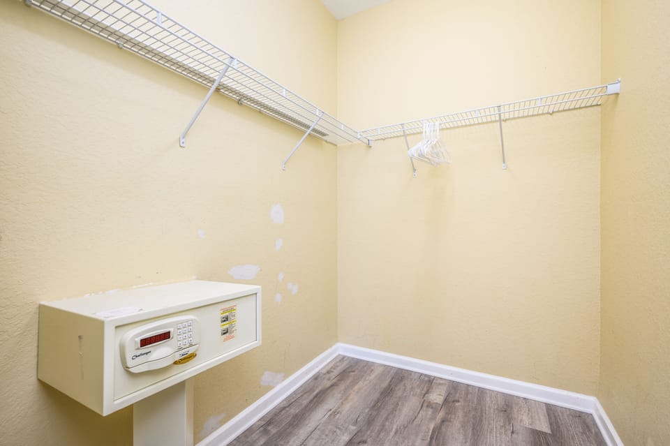 Primary Closet with Safe
