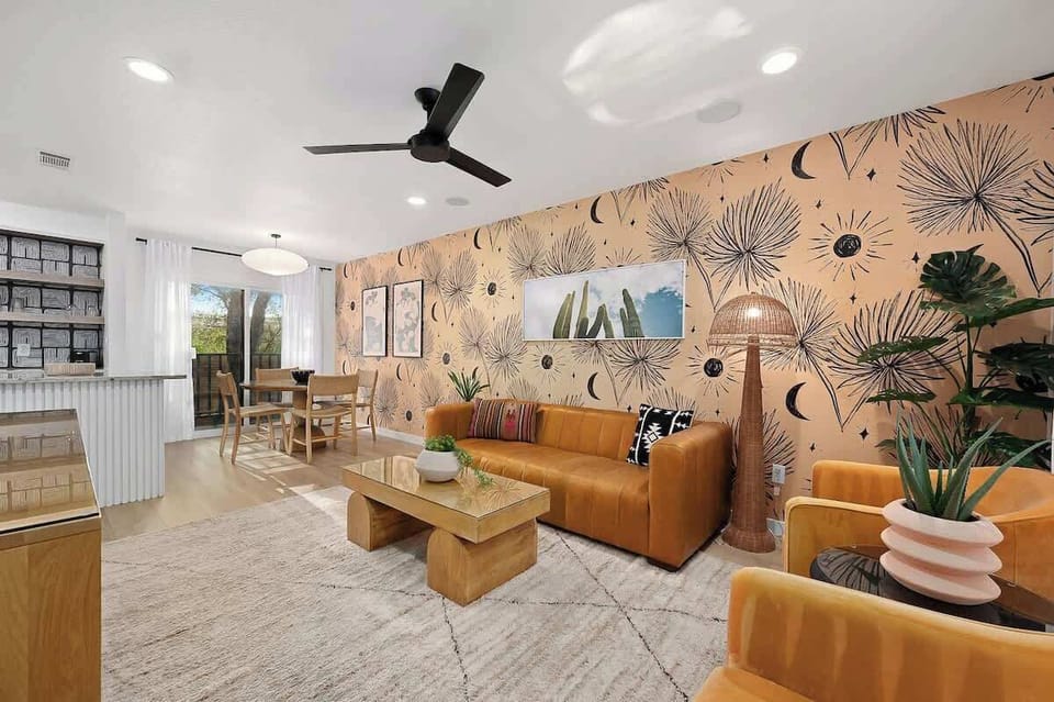 Unit B - Open floor plan throughout the downstairs.