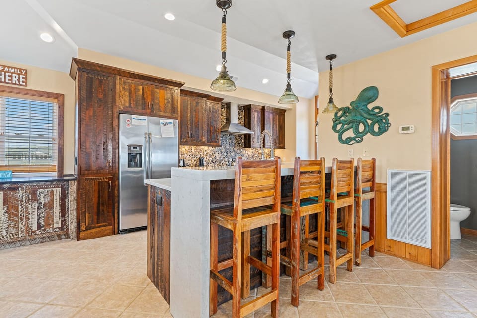 Kitchen with Bar Stool Seating