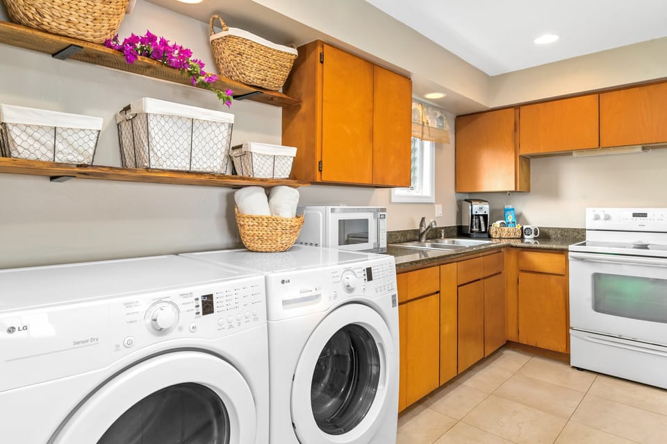 Washer and dryer in unit