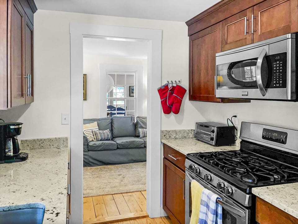 Kitchen view to living area - Heaven's Hideaway! - 379 Oak Street Harwich Cape Cod New England Vacation Rentals