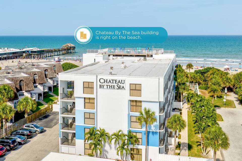 Steps from the beach! Modern oceanfront building with breathtaking views