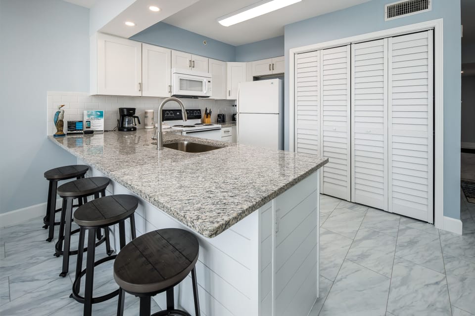 Kitchen View - Everything you need to prepare that memorable meal is right here for you.