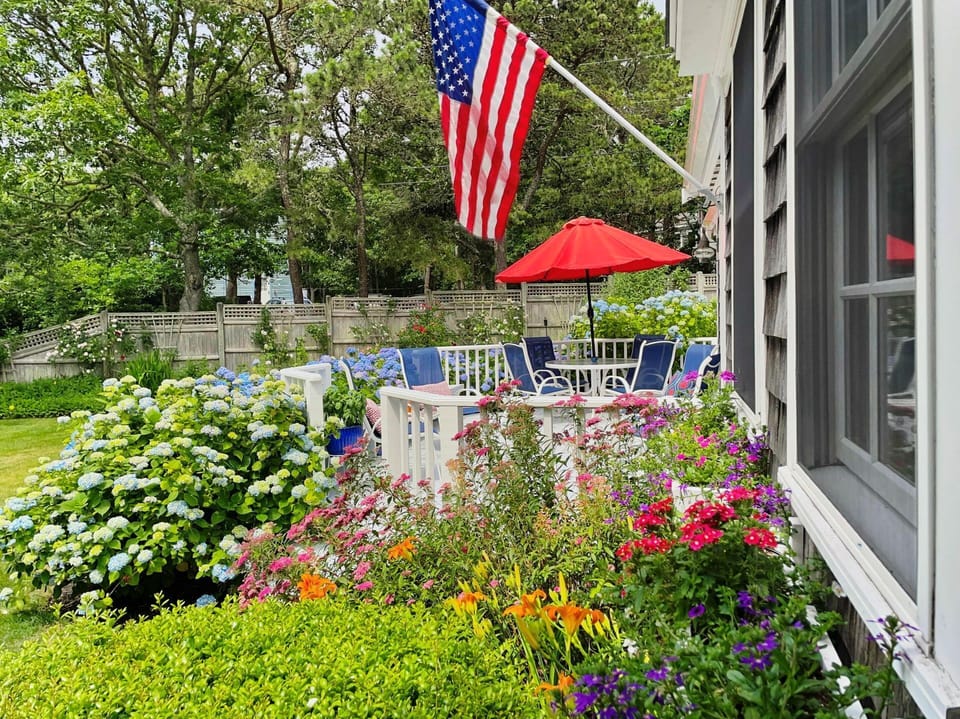 Enjoy the beautiful plantings surrounding the home - 58 Longs Lane Chatham Cape Cod New England Vacation Rentals