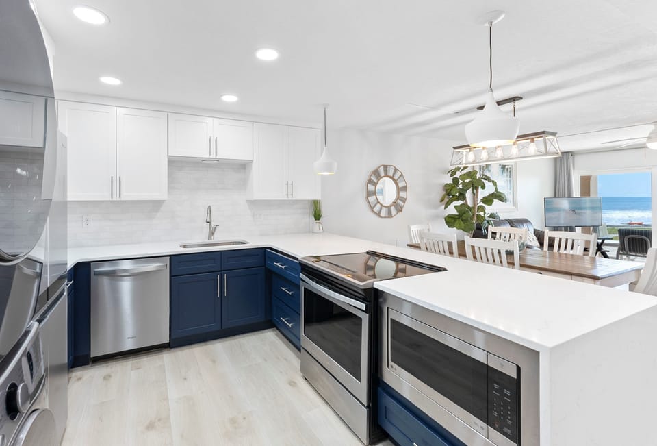 Sleek and modern kitchen with high-end appliances