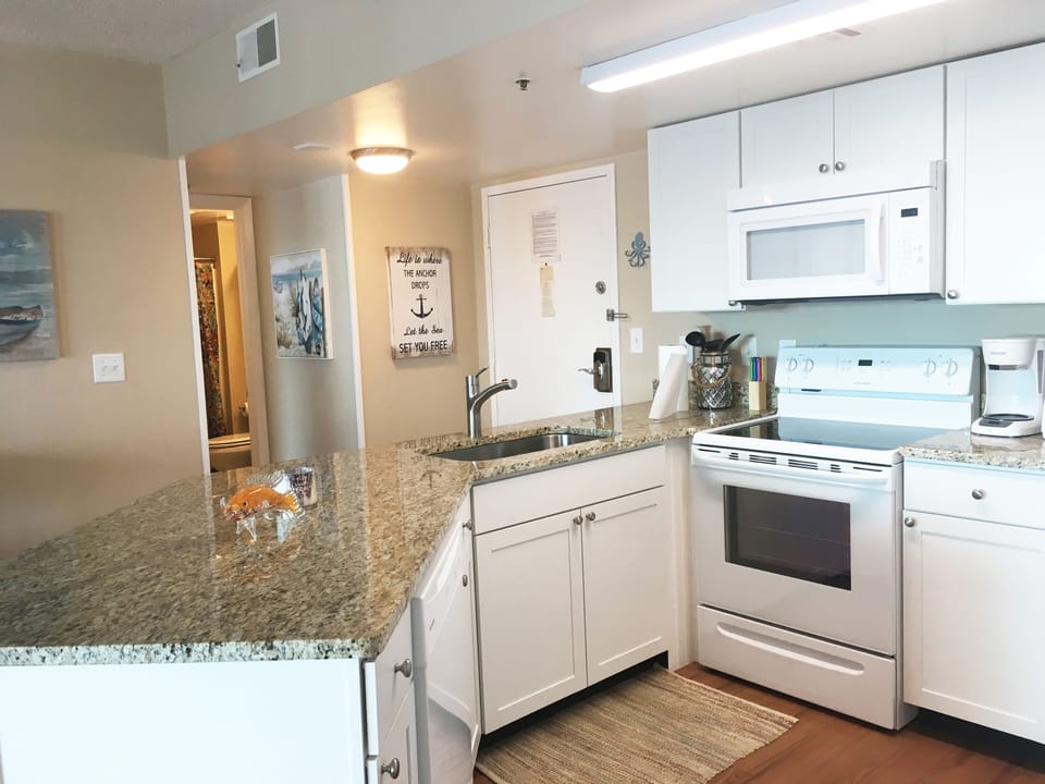 Kitchen with Complete Set of Utensils