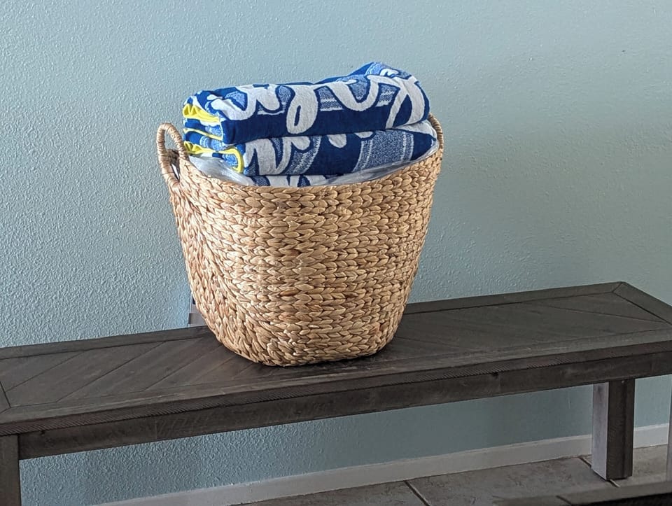 Beach Towels Are Provided in The Condo