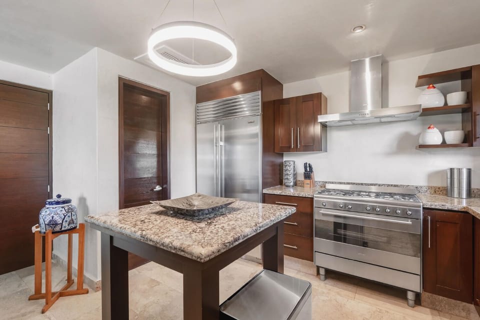 The professional kitchen has everything you need to cook.