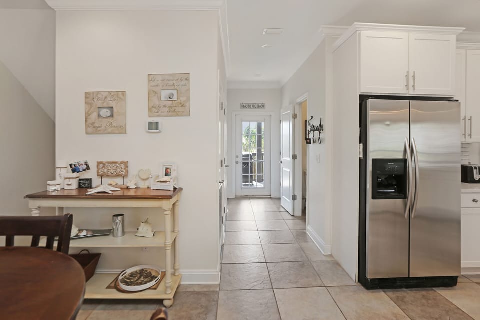 Hallway with Half Bath on Main Level