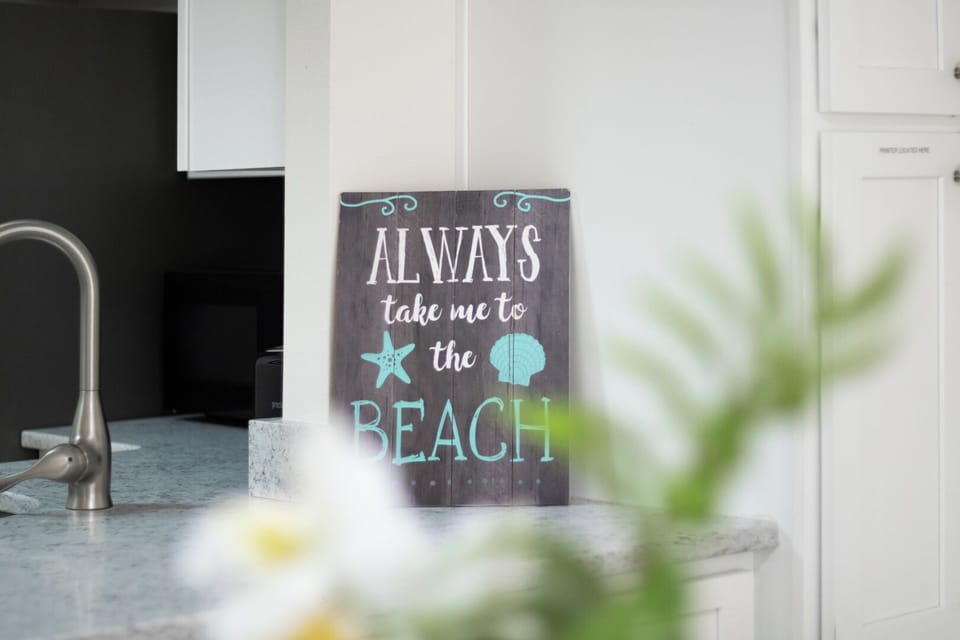 Coastal touches throughout
