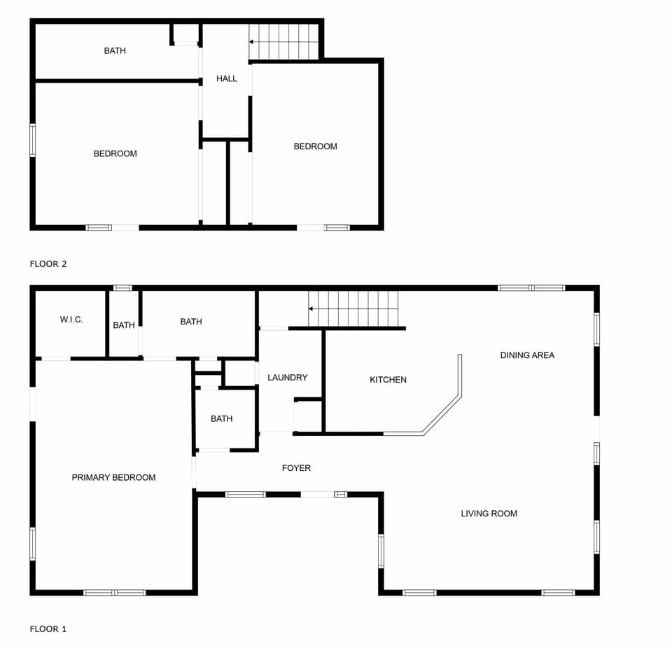 Detailed floor plan showing the layout of this vacation rental