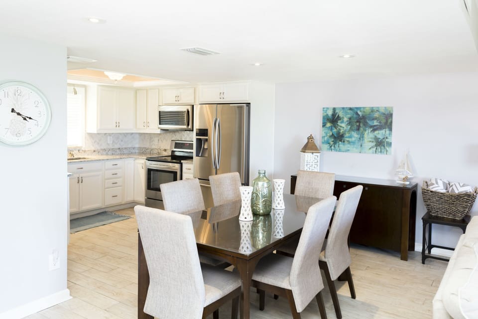 Enjoy homemade meals in a cozy dining space or step out onto the balcony.