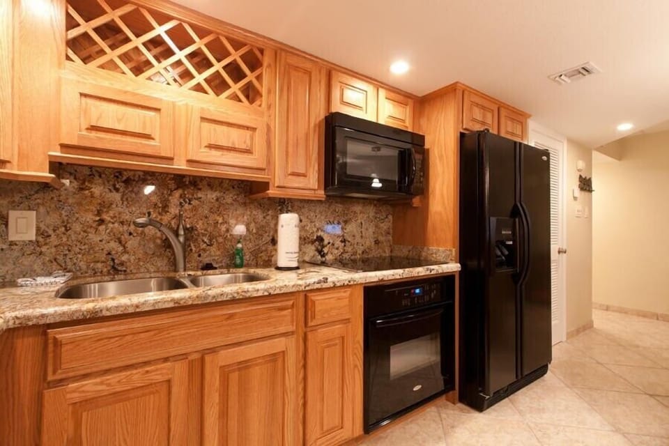 Our fully equipped kitchen can help you prepare meals.