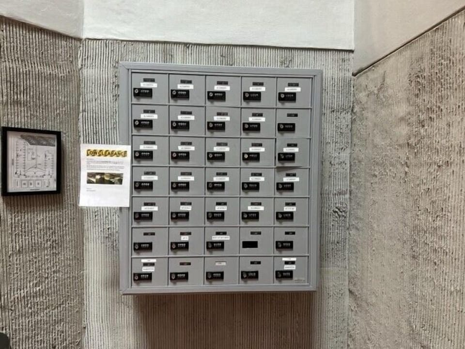West Lobby Lock Boxes