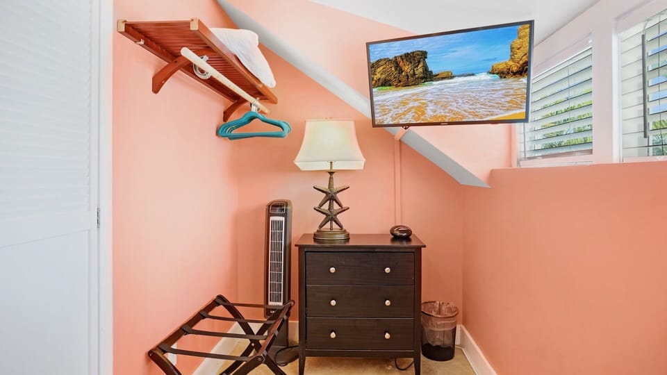 And a flat screen TV...