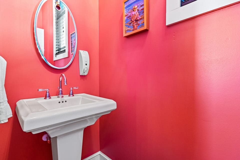 Half Bath Between Second and Third Levels