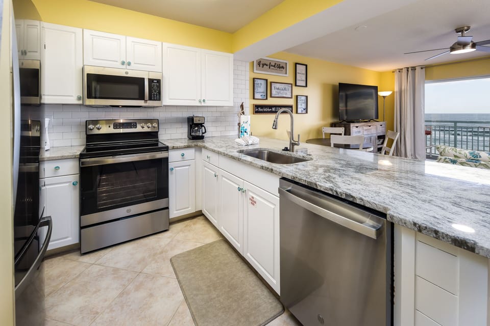 Kitchen - All stainless steel appliances.