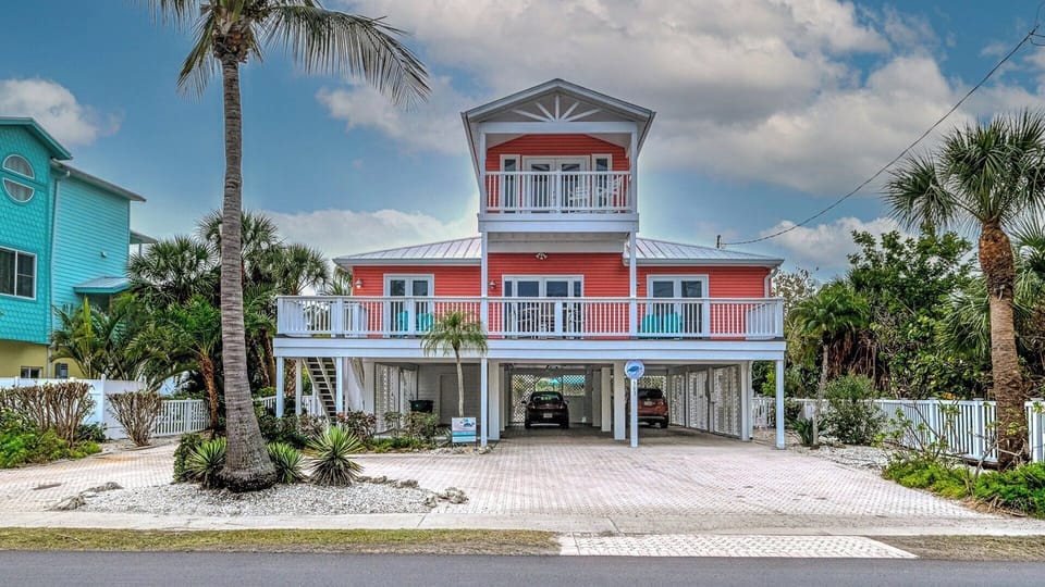 Elevated Home w/ 4 Parking Spaces and Circle Driveway