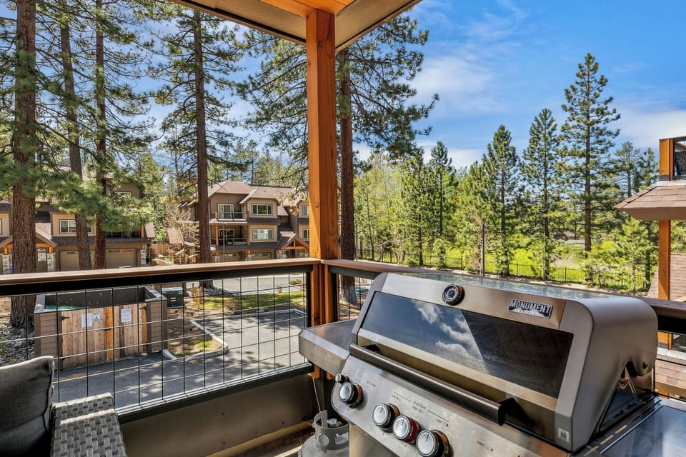 Fire up the grill on your private balcony while enjoying stunning forest views and fresh mountain air.