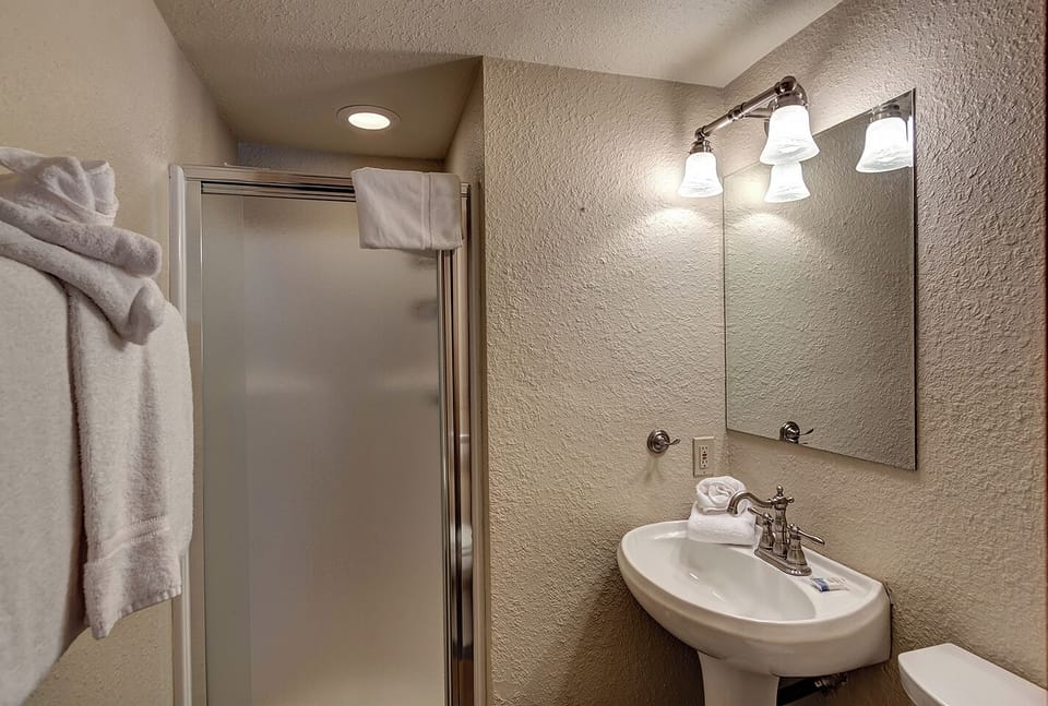 Third Bathroom - next to the kitchen off of the main level (not the bottom level)