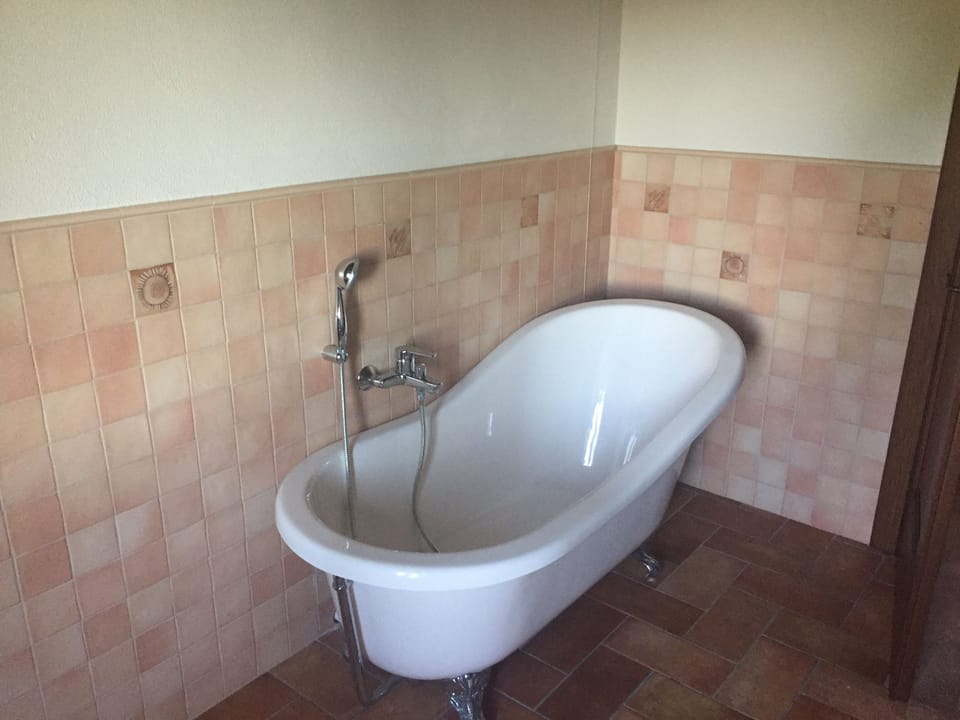Clawfoot bath in upstairs bathroom