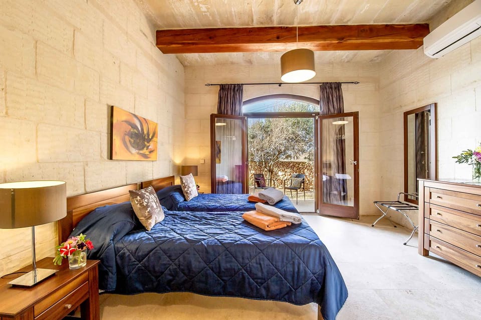 One of the bedrooms inside Dream by Hamlet holiday home in Gozo