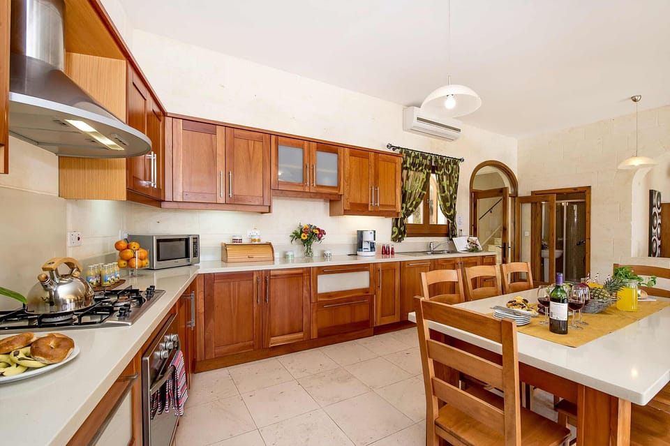 Kitchen of The Olives Gozo holiday villa