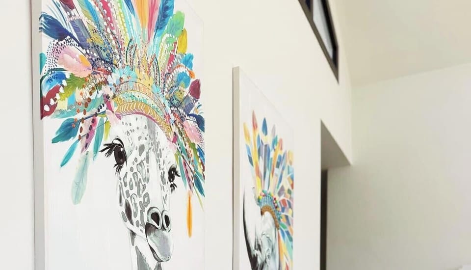Modern and comfortable with vibrant inflections of colour!
