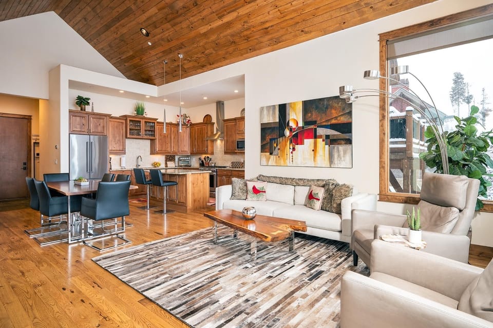 Mountain modern decor throughout