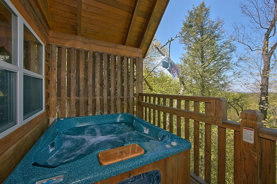 American Dream #142- Hot Tub with a Mountain View - Time for relaxation. Enjoy the view while soaking in the hot tub