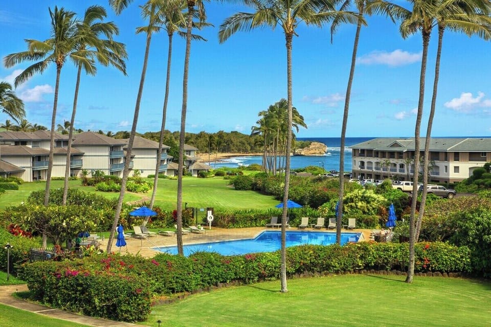 Poipu Sands 123 Ocean and Poipu Sands Pool View
