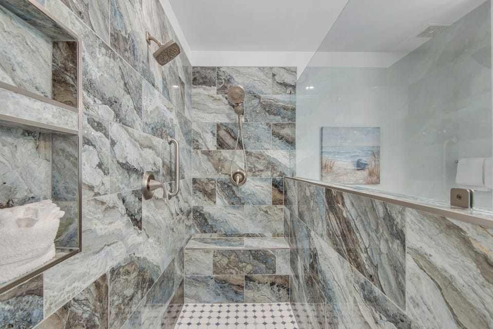 Master walk-in shower